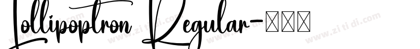 Lollipoptron Regular字体转换